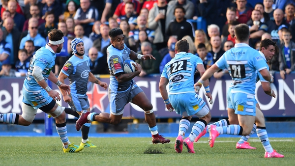 Cardiff Blues and Glasgow Warriors took the field in the Champions Cup wearing alarmingly similar jerseys