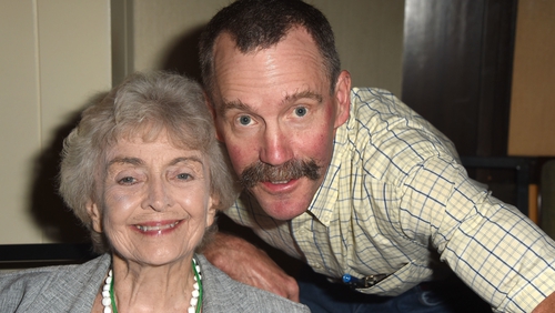 Swale pictured in 2014 with her Willy Wonka co-star Peter Ostrum