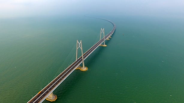 China opens Hong Kong-mainland mega sea bridge