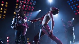 Rami Malek as Freddie Mercury and Gwilym Lee as Brian May in Bohemian Rhapsody
