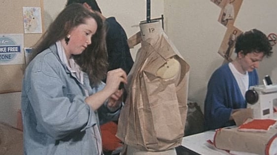 Students at the Grafton Academy, Dublin (1988)