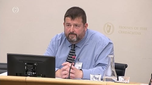 HSE Chief Financial Officer Stephen Mulvany at the Oireachtas Health Committee in 2018
