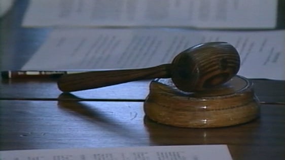 Judge's gavel at the European Court of Human Rights, Strasbourg (1988)