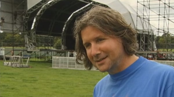 John Reynolds ahead of the first Electric Picnic in 2004