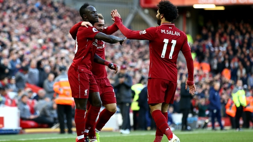 Liverpool's three goalscorers in the comfortable victory