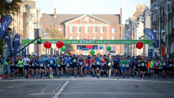 Over 20,000 participants have turned out for the 2018 Dublin Marathon