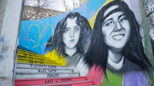 A mural in Rome commemorates Emanuela Orlandi and Mirella Gregori