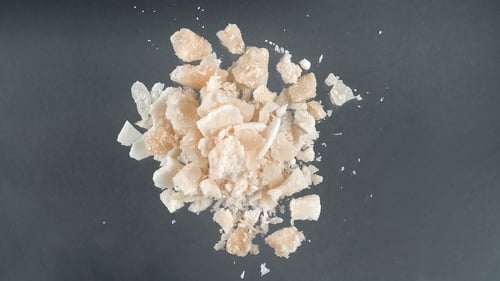 Crack is a smokable form of cocaine, in crystal or rock form