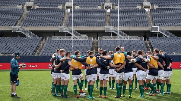 Ireland prepare for their Test against Italy in Chicago