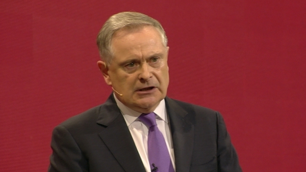 Brendan Howlin addressing the Labour Party conference