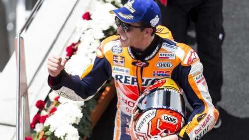 Marquez claimed the ninth win of his championship-winning year