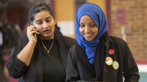 Ilhan Omar, a Somali refugee who won a House seat in Minnesota, was one of two Muslim women elected to Congress for the first time