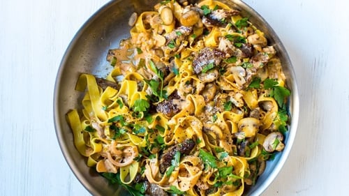 Donal's Beef Stroganoff with Tagliatelle