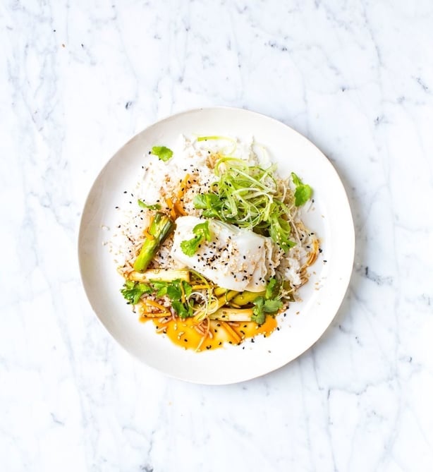 Donal's Soy & Ginger Fish with Rice