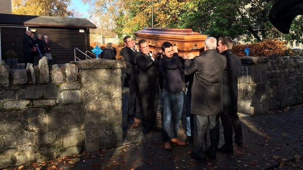 Family and friends of Gussie Shanahan gathered today to say a final farewell