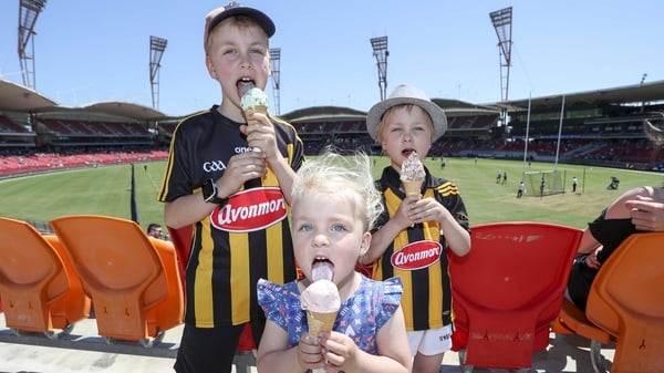 Young Kilkenny fans cool down in Sydney