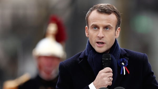 Emmanuel Macron urged dozens of world leaders to come together for a joint 