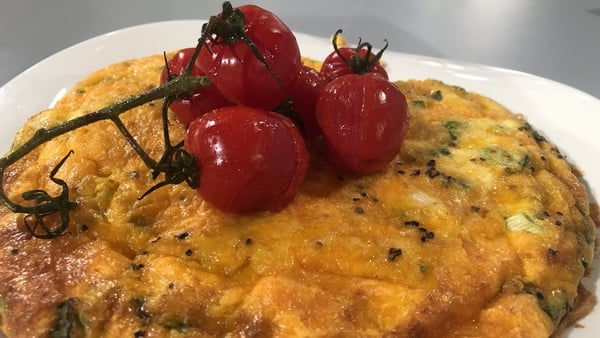 Paul's Seafood Frittata with Cheddar