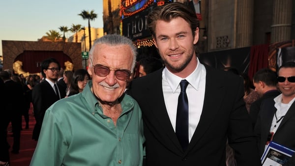 Chris Hemsworth with the late Stan Lee