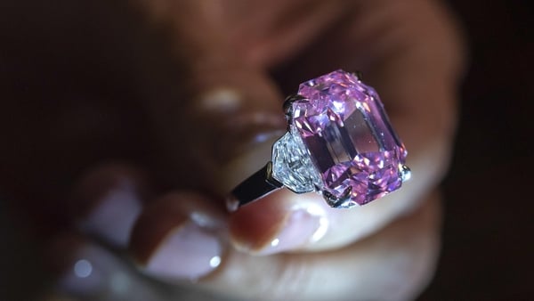The Pink Legacy diamond sold for 50.3million Swiss Francs.