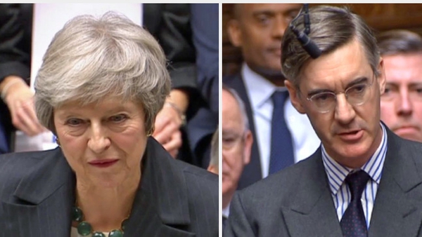Theresa May and Jacob Rees-Mogg have clashed over Brexit