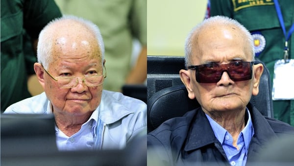 Khieu Samphan and Nuon Chea have denied the charges