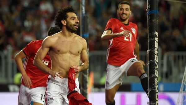 Mo Salah celebrates his winner