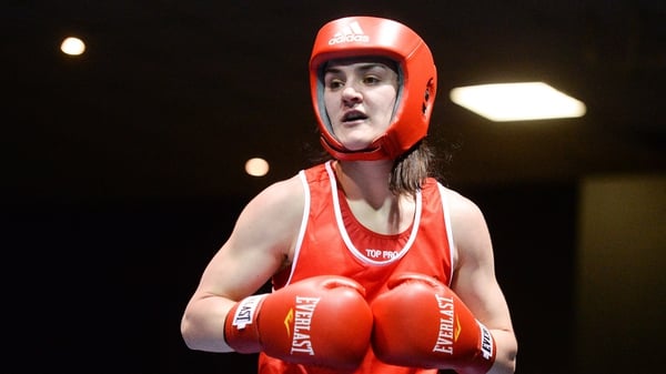 Kellie Harrington is into the quarter-final at the World Championships in New Delhi