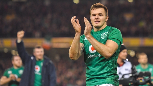 Jacob Stockdale bagged his 12th try in just 14 caps