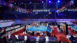 Boxers in action in New Dehli
