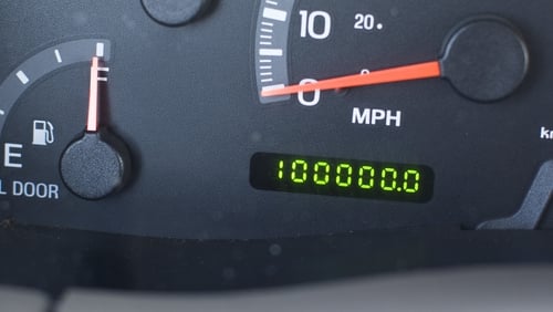 Odometer mileage clearance