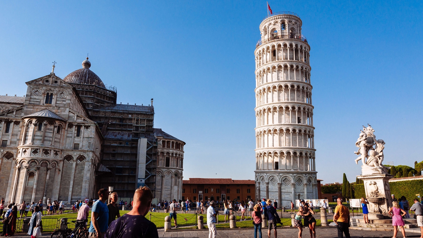 Leaning Tower of Pisa straightened slightly