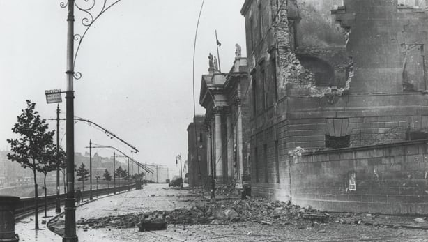 Four Courts in ruins