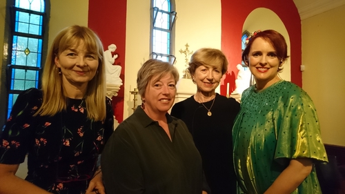 Mary Costello, Vona Groarke, Poetry Programme host Olivia O'Leary and Julie Feeney
