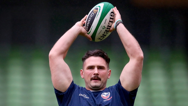 Hooker Dylan Fawsitt will win his seventh cap for USA Eagles if introduced off the bench at the Aviva Stadium