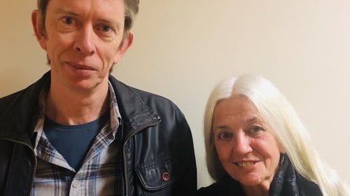 Mystery Train host John Kelly and poet Paula Meehan