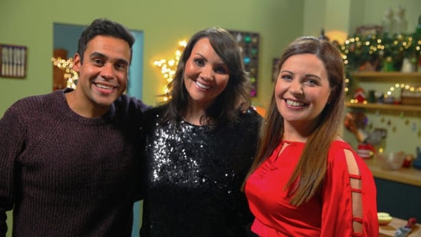 The presenters with Martine McCutcheon (BBCHungry Gap Productions Ltd.Jacobo Fernandez GarciaPA)