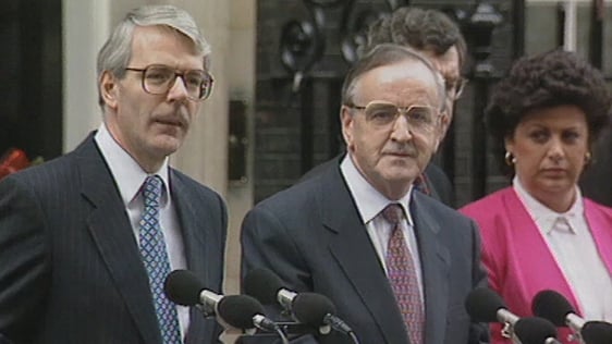 John Major and Albert Reynolds, Downing Street Agreement (1993)