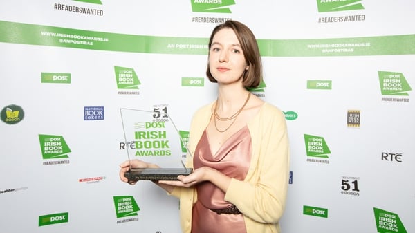 Sally Rooney winner of the Eason Book Club Novel of the Year for Normal People, pictured at the An Post Irish Book Awards in 2018