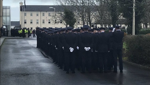 Today's passing out ceremony for 199 new gardaí at the Garda College in Templemore
