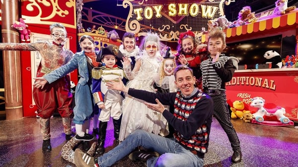 Ryan Tubridy and some of his co-stars - 