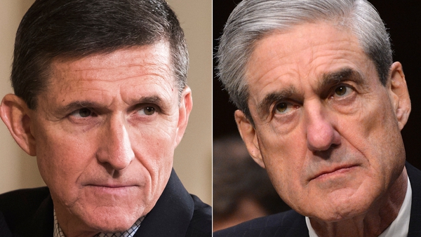 Michael Flynn (L) has helped Special Counsel Robert Mueller's investigation