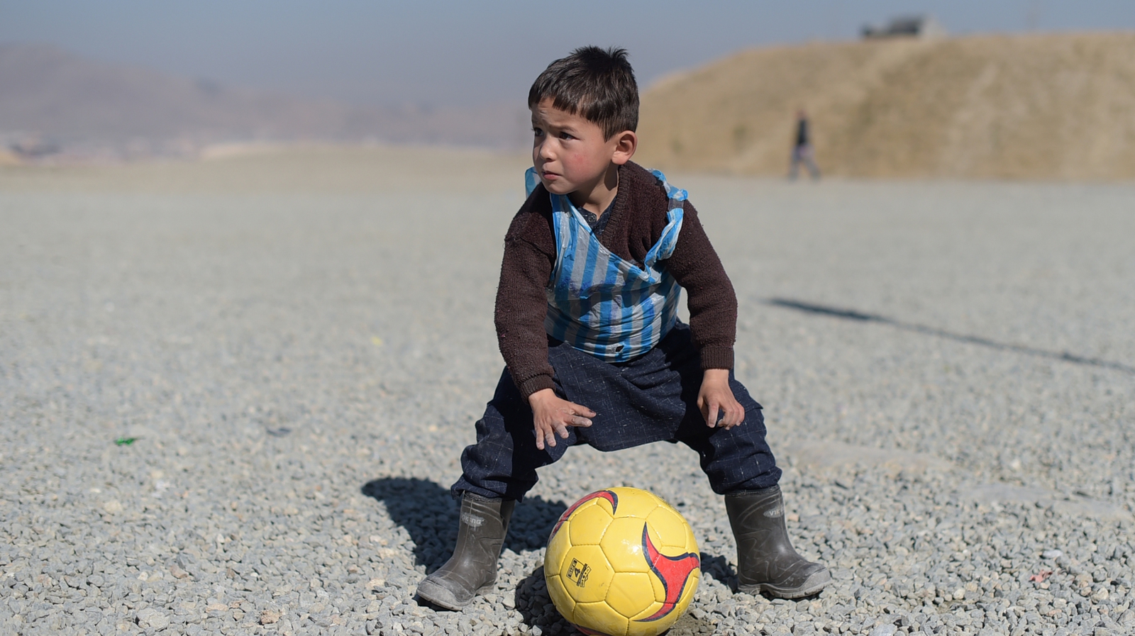 Score! Afghan Boy With Homemade Lionel Messi Jersey Just Got A