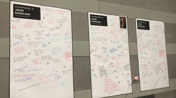 Tributes at Pôle Universitaire Léonard de Vinci