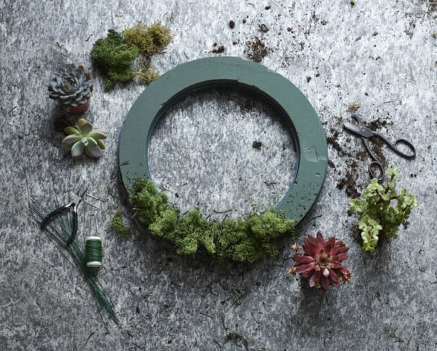 Sort out your tools, greenery and oasis before you start (Dobbies Garden CentresPA)