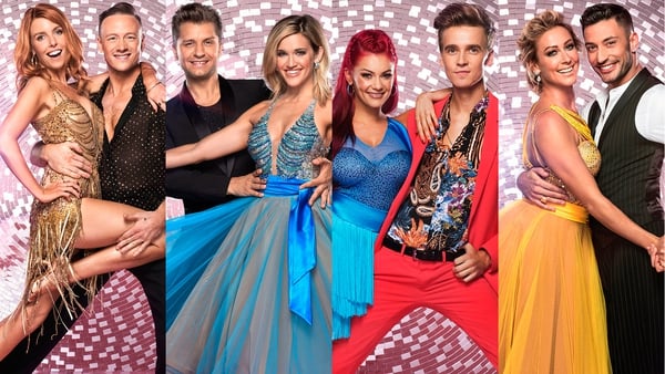 (L-R) Stacey Dooley and Kevin Clifton, Ashley Roberts and Pasha Kovalev, Joe Sugg and Dianne Buswell, and Faye Tozer and Giovanni Pernice will compete for the glitterball trophy next weekend