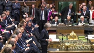 Theresa May addresses the House of Commons in Westminster