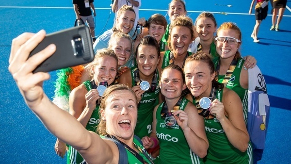 Ireland's players celebrate with a selfie at the world cup