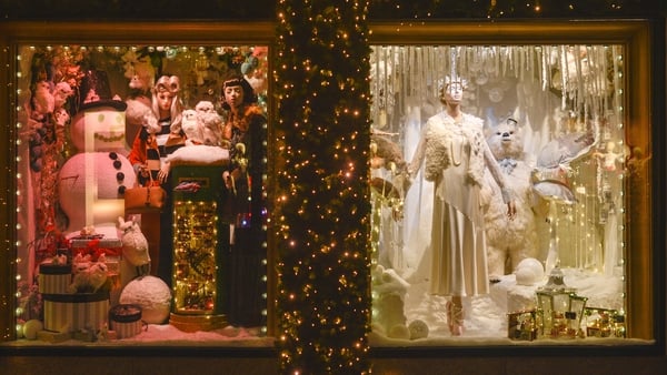 From the Brown Thomas Christmas window display in Dublin 2016. Photo: Artur Widak/NurPhoto via Getty Images