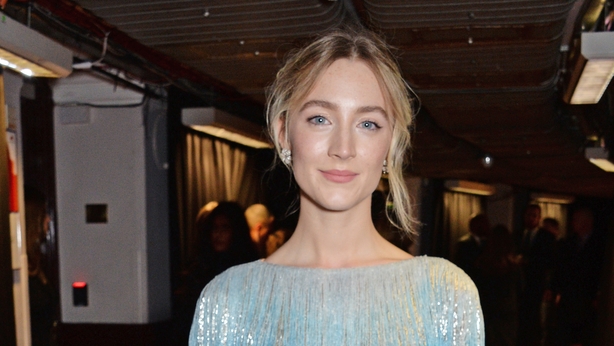 Saoirse Ronan poses backstage at The Fashion Awards 2018 